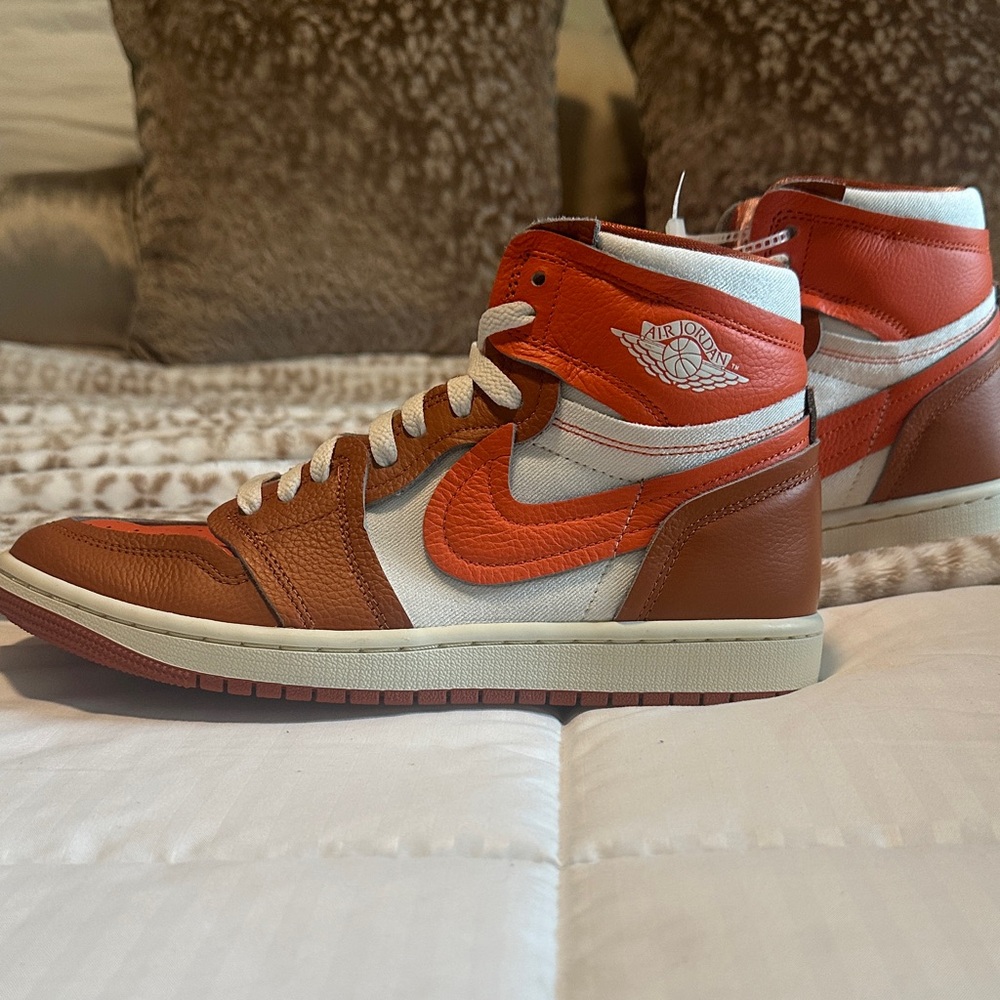 Jordan Men's Sneakers - Orange and White
